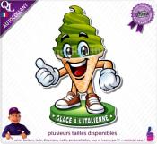 Autocollant GLACE A L'ITALIENNE COMIQUE ref1