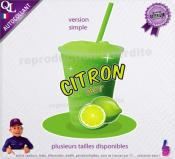 autocollant GRANITE parfum CITRON VERT sticker