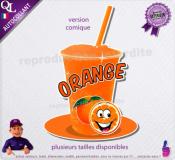 autocollant GRANITE parfum ORANGE sticker