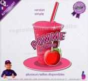 autocollant GRANITE parfum POMME D'AMOUR sticker