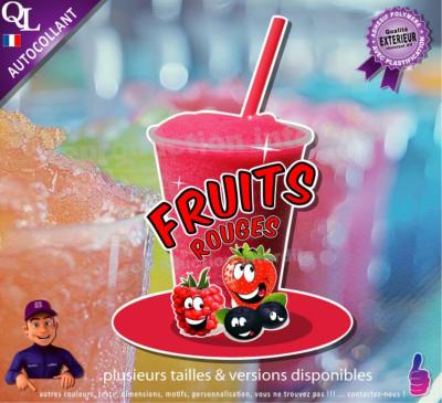 autocollant GRANITE parfum FRUITS ROUGES sticker
