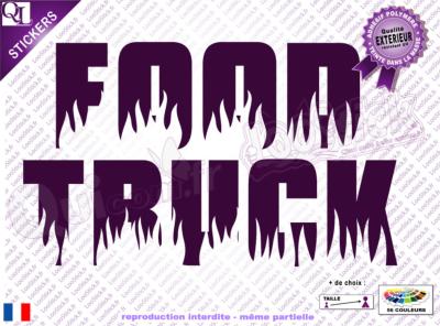 Stickers Lettrage FOOD TRUCK Titre (ref2)