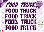 Stickers Lettrage FOOD TRUCK (ref1)