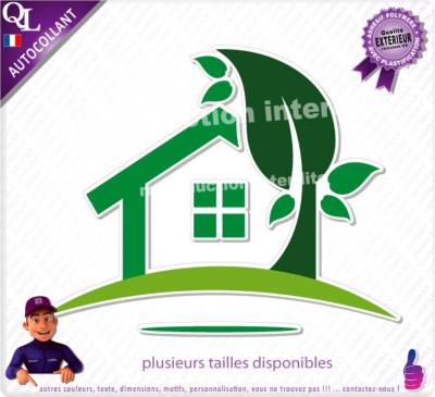 Autocollant LOGO ref 1 paysagiste jardinier elagueur