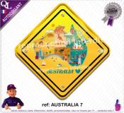 Autocollant PANNEAU AUSTRALIE carte australia