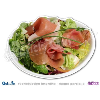 Autocollant SALADE Jambon Cru