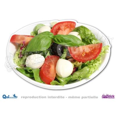 Autocollant SALADE Tomate Mozzarella (ref1)