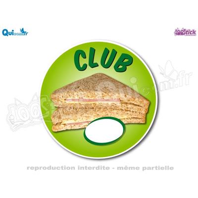 Autocollant Stick'Tarif Club Jambon Beurre