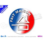 FAIT MAISON FRANCE bleu blanc rouge autocollant