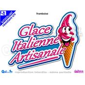 GLACE ITALIENNE ARTISANALE COMIQUE TITRE autocollant