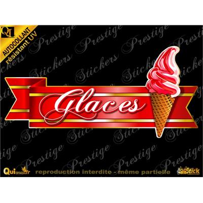 sticker Prestige GLACE RUBAN ROUGE résistant UV