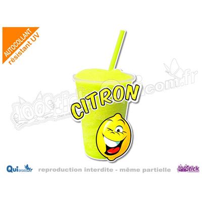 Autocollant GRANITA CITRON JAUNE comique