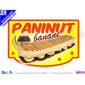 Autocollant PANINI NUTELLA BANANE cadre - couleurs au choix