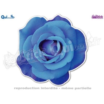 Autocollant Rose Bleue