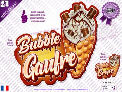 Autocollant BUBBLE Gaufre (titre 2)