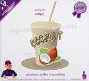 autocollant GRANITE parfum COCONUT sticker