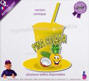 autocollant GRANITE parfum PINA COLADA sticker