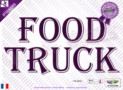 Stickers Lettrage FOOD TRUCK Titre (ref6)