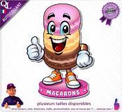 Autocollant PETIT POT DE GLACE COMIQUE ref1