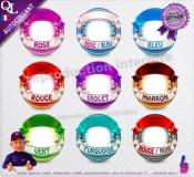 Autocollant POIRES CHOCOLAT ruban forain STICKER