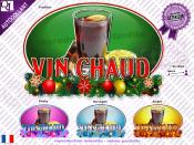 Sticker autocollant VIN CHAUD DECOR NOEL rsistant UV