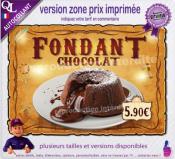 Autocollant FONDANT CHOCOLAT affiche western indien