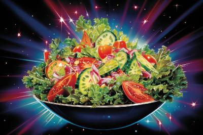 plv sticker salade compos�e style n�on pop art autocollant loostick