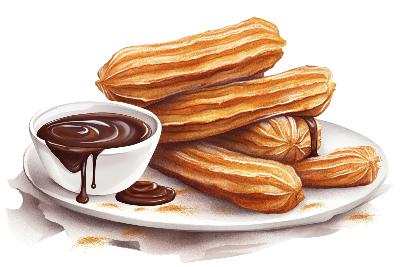 plv pub hot dog design churros nutella collante loostick