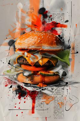 PLV PUB AFFICHE adh�sive glace boule framboise