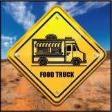 sticker food truck PANNEAU AUSTRALIEN snack sucr� loostick adh�sif