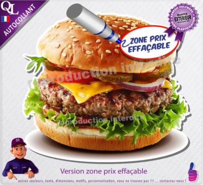 autocollant hamburger restaurant food truck bar food