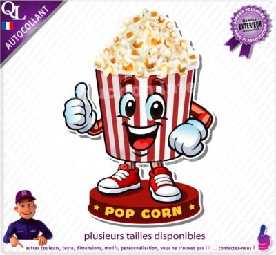 sticker CHARIOT POP CORN CONFISERIE FORAINE MANEGE