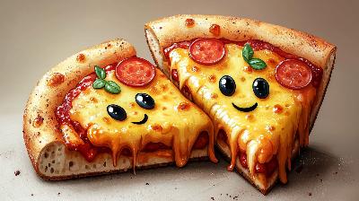 plv adh�sive pizza chaude sticker loostick