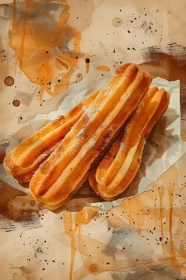 plv pub autocollante churros pastelloostick