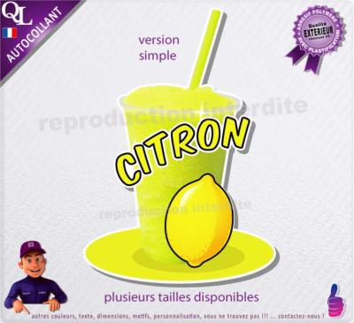 sticker granita granit� parfum CITRON granita foraine snack sucr�