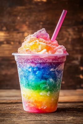 PLV PUB AFFICHE adh�sive granita arc en ciel foraine