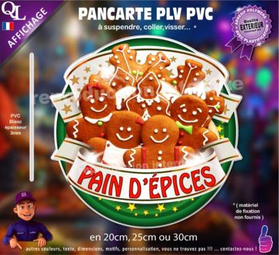 pancarte foraine PLV PVC a visser coller suspendre PAIN D'�PICES foraine chalet