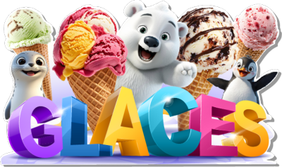 GLACES BOULES GLACIER sticker forain