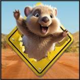 sticker PANNEAU AUSTRALIEN adh�sif WOMBAT