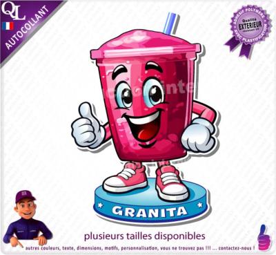 sticker food truck granita granites comique cartoon BD rigolote