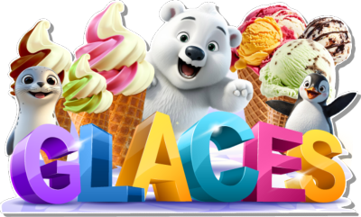 GLACES BOULES ITALIENNES STICKER PLV AUTOCOLLANT