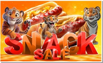 SNACK SALE AFFICHE POSTE AUTOCOLLANT PLV
