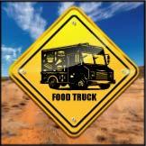sticker food truck PANNEAU AUSTRALIEN snack sal� loostick adh�sif