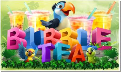 bubble tea affiche plv poster autocollant