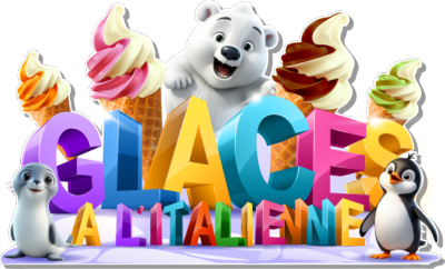 GLACES ITALIENNE POSTER AFFICHE PLV STICKER