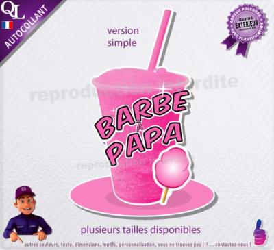 sticker granita granit� parfum BARBE A PAPA granita foraine snack sucr�