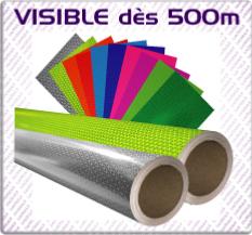 Adh�sifs r�fl�chissants microprismes visible � 250m