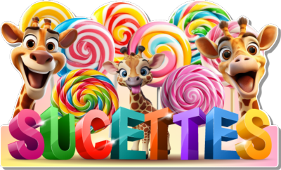 sucettes confiserie foraines stickers autocollants