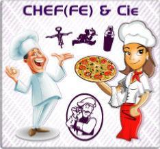 autocollant stickers chef cuisinier cheffe restaurant autocollant