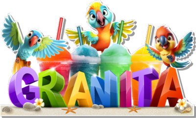 GRANITA POSTER AFFICHE PLV AUTOCOLLANT